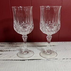 Cristal d'Arques Longchamp Crystal Water Goblets